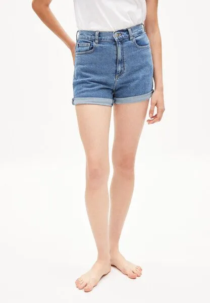 ARMEDANGELS ARMEDANGELS SILVAA HEMP - Damen Jeans Shorts aus Bio-Baumwoll Mix, Blue, – Produktbild 1 von 4