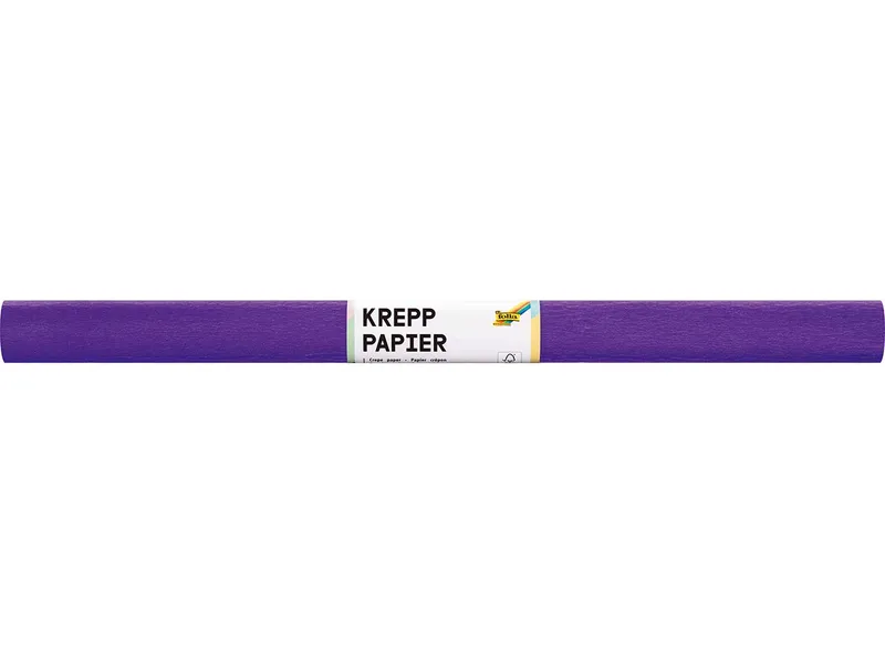 folia folia Krepppapier-Rollen, 50 cm x 2 m, 10 Rollen, dunkelviolett – Produktbild 1 von 1