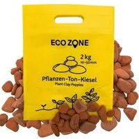 Ecozone ECOZONE Ton Kieselsteine für Pflanzen 2kg - für Drainagen, Blumenerde Ersatz – Produktbild 1 von 1