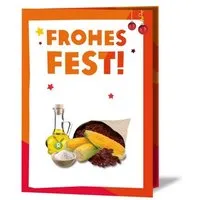 OxfamUnverpackt OxfamUnverpackt Spenden-Geschenk "Nahrungspakete" (Weihnachtskarte mit Magnet) – Produktbild 1 von 1