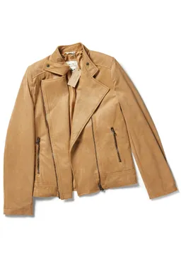 Will's Vegan Store Will's Vegan Store Damen vegan Vegane Wildlederjacke Tan – Produktbild 1 von 1