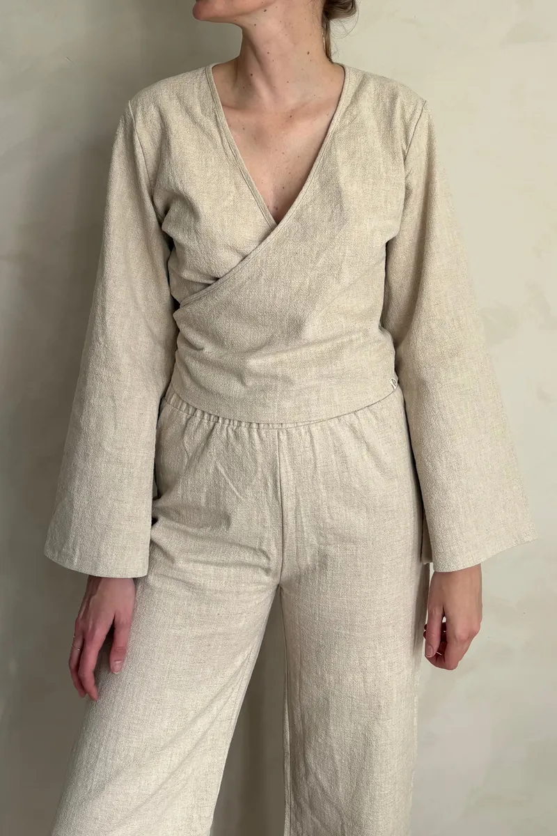 The View Yoga The View Yoga Damen vegan Top Lijn Beige, Beige, – Produktbild 2 von 2