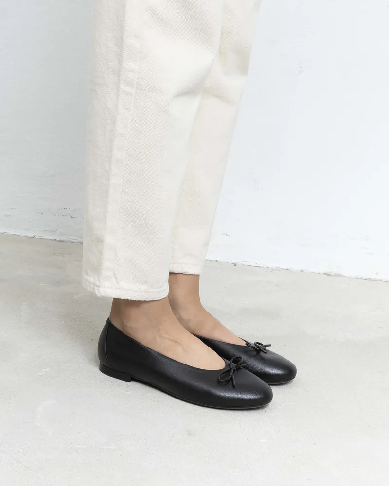 BOHEMA BOHEMA Damen vegan Ballerinas Mossy Schwarz, Schwarz, – Produktbild 2 von 2