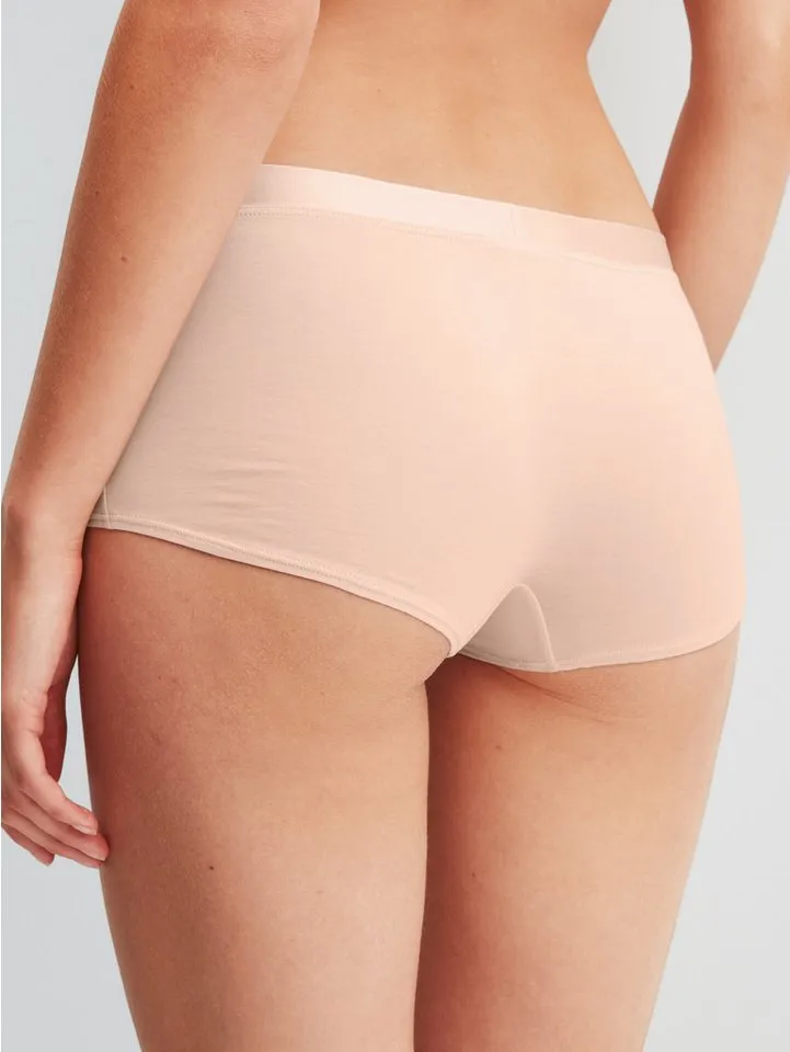 CALIDA CALIDA Panty Cate glänzendes Satin-Detail, elastischer Single Jersey, regular-cut, weich, Rosa, – Produktbild 3 von 5