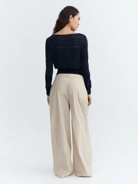 thinking mu thinking mu Damen Hose - Patty Pants - aus Bio-Baumwolle, Oatmeal (off white), – Produktbild 3 von 3