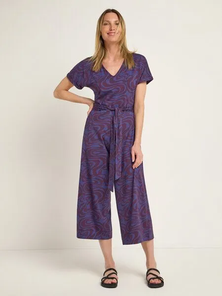 LANIUS LANIUS Jumpsuit Print Swirl, Dark berry, – Produktbild 2 von 4