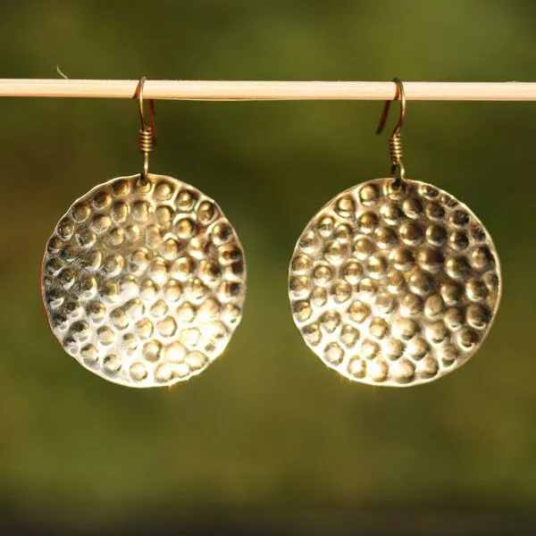 Schönes aus Indochina Schönes aus Indochina Upcycling Schmuck Ohrringe Messing – Produktbild 8 von 8