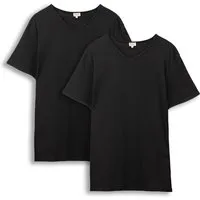 Living Crafts LIVING CRAFTS - Herren T-Shirt, 2er-Pack - Schwarz (100% Bio-Baumwolle), Nachhaltige Mode, Bio Bekleidung, Schwarz, – Produktbild 1 von 5