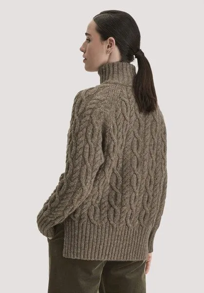 hessnatur hessnatur Strick Troyer Oversize aus Rhönwolle und europäischer Schurwolle, Naturbeige, – Produktbild 2 von 4