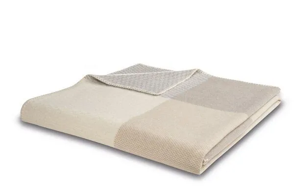 biederlack biederlack Wohndecke Frame 100 % Wolle (Merinowolle), Nature, – Produktbild 2 von 4