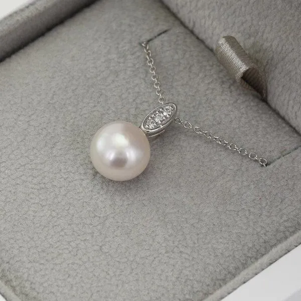 Eppi Eppi Silberner Perlenanhänger mit Diamanten Allaire, Silber, – Produktbild 4 von 4