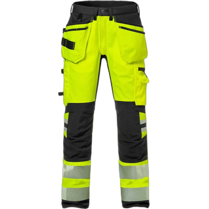 Fristads Sichtbare Arbeits Hose Klasse 2 Fristads Outdoor 2707 PLU, Gelb, – Produktbild 1 von 2