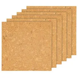 Kork-Deko Kork-Deko 6er-Pack selbstklebende Korkplatten 30×30 cm für Pinnwände & Deko – Produktbild 1 von 1