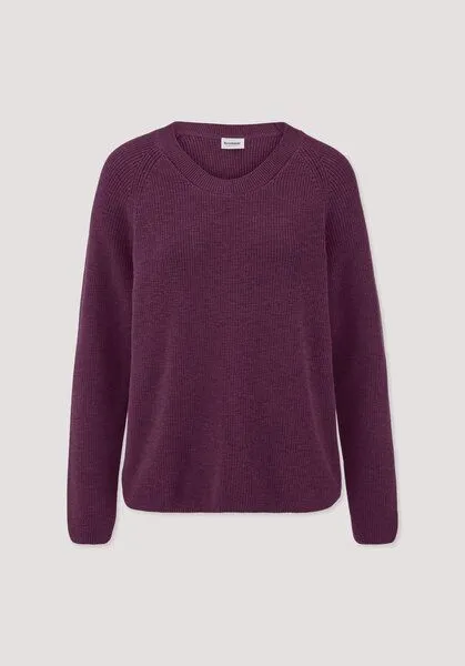 hessnatur hessnatur Pullover Relaxed aus reiner Bio-Baumwolle, Fuchsia, – Produktbild 4 von 4