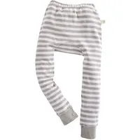 HANS NATUR Kinder Unterhose lang Bio-Baumwolle grau-off white Gr.98/104 – Produktbild 1 von 1