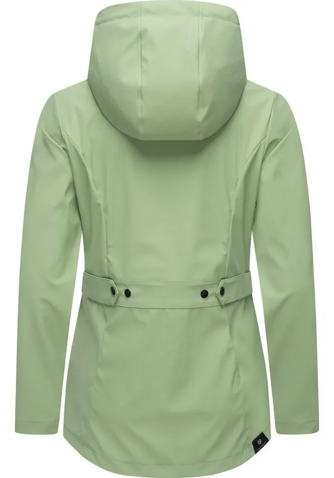 ragwear ragwear Regenjacke YM-Marge stylische Übergangsjacke mit großer Kapuze, Grün, – Produktbild 3 von 5