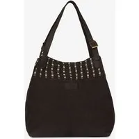 Dragolina Dragolina Eleganter Shopper Cora mit Webstoff der Pwo Karen, Anthrazit/creme/schwarz, – Produktbild 1 von 1
