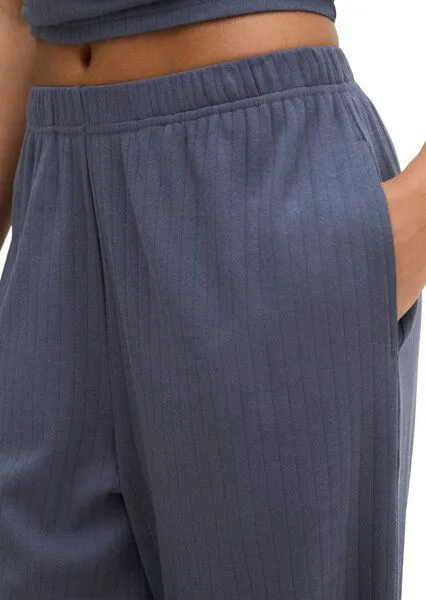 Marc O'Polo Marc O'Polo Lounge-Hose lang | Baumwolle GOTS, Odessey blue, – Produktbild 3 von 4
