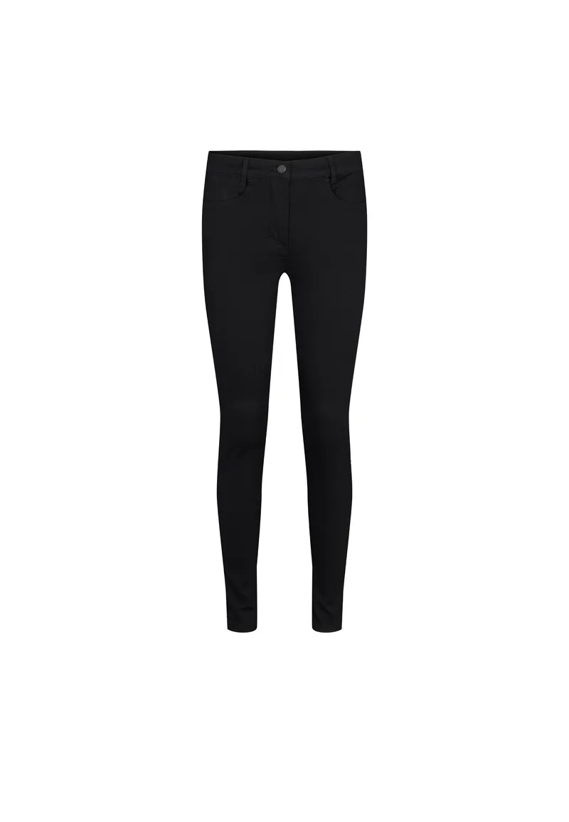 LAURIE LAURIE Damen vegan Hose Serene 5-Pocket Slim Sl Schwarz, Schwarz, – Produktbild 1 von 2