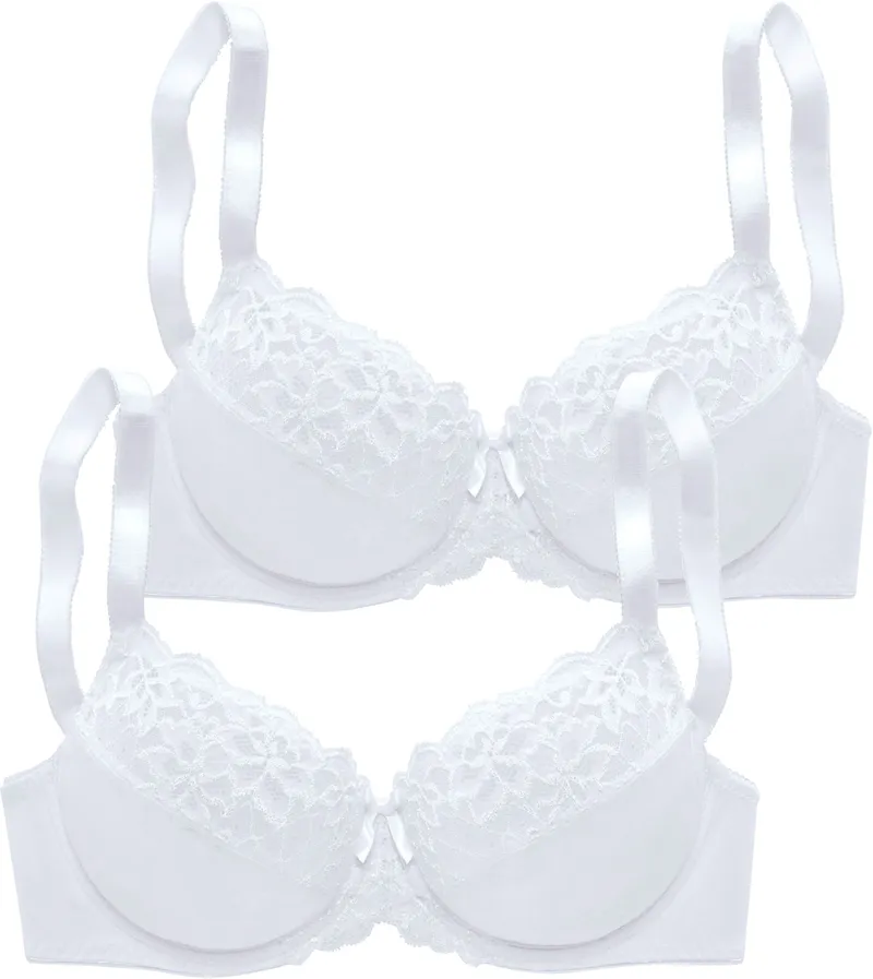petite fleur by Lascana Bügel-BH 2xweiß, 2xweiß, – Produktbild 2 von 2