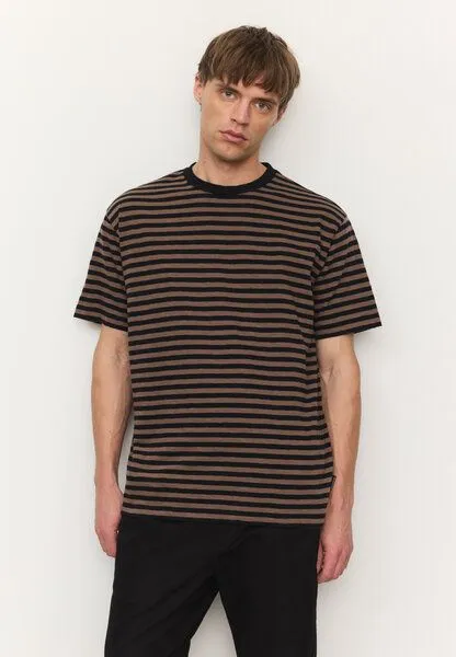 recolution recolution T-Shirt DELONIX STRIPES, Vintage brown, – Produktbild 2 von 2