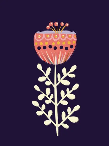 Photocircle Photocircle Poster / Leinwandbild - single flower on dark background – Produktbild 1 von 4