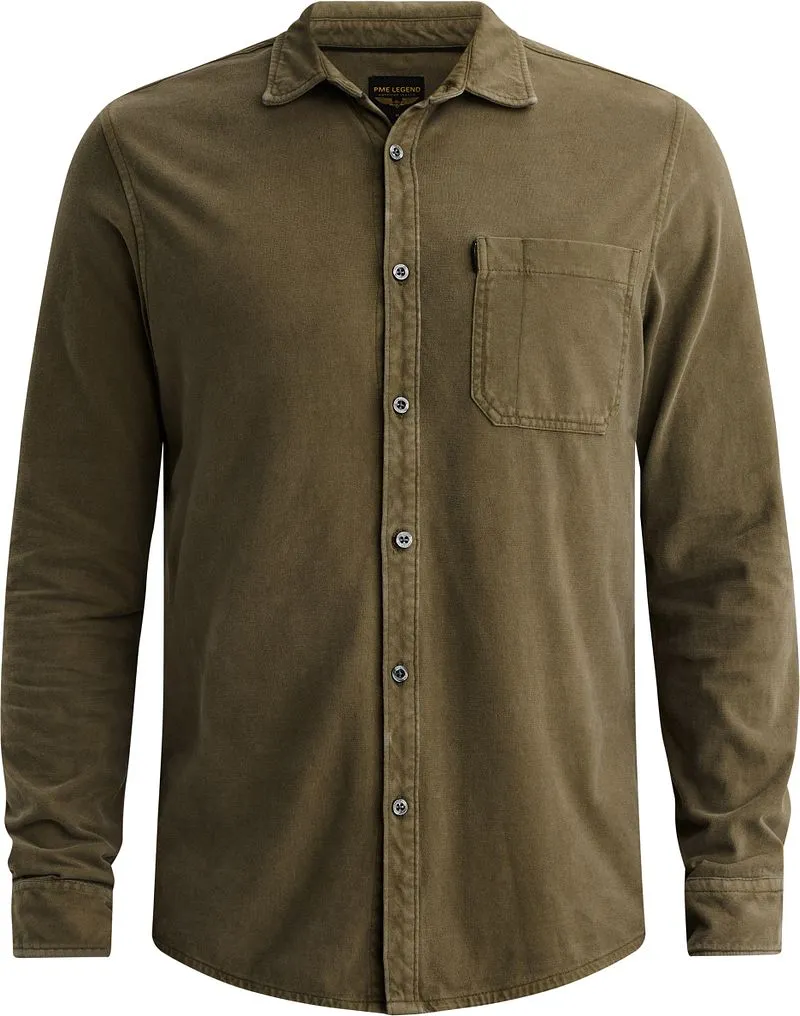 PME Legend PME Legend Jersey Shirt Kalamata - Größe M, Grün, – Produktbild 2 von 5