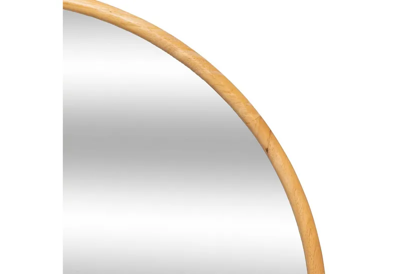 Atmosphera Créateur d'intérieur Wandspiegel Wandspiegel KIM im Holzrahmen, Ø 75 cm, Beige, – Produktbild 3 von 4
