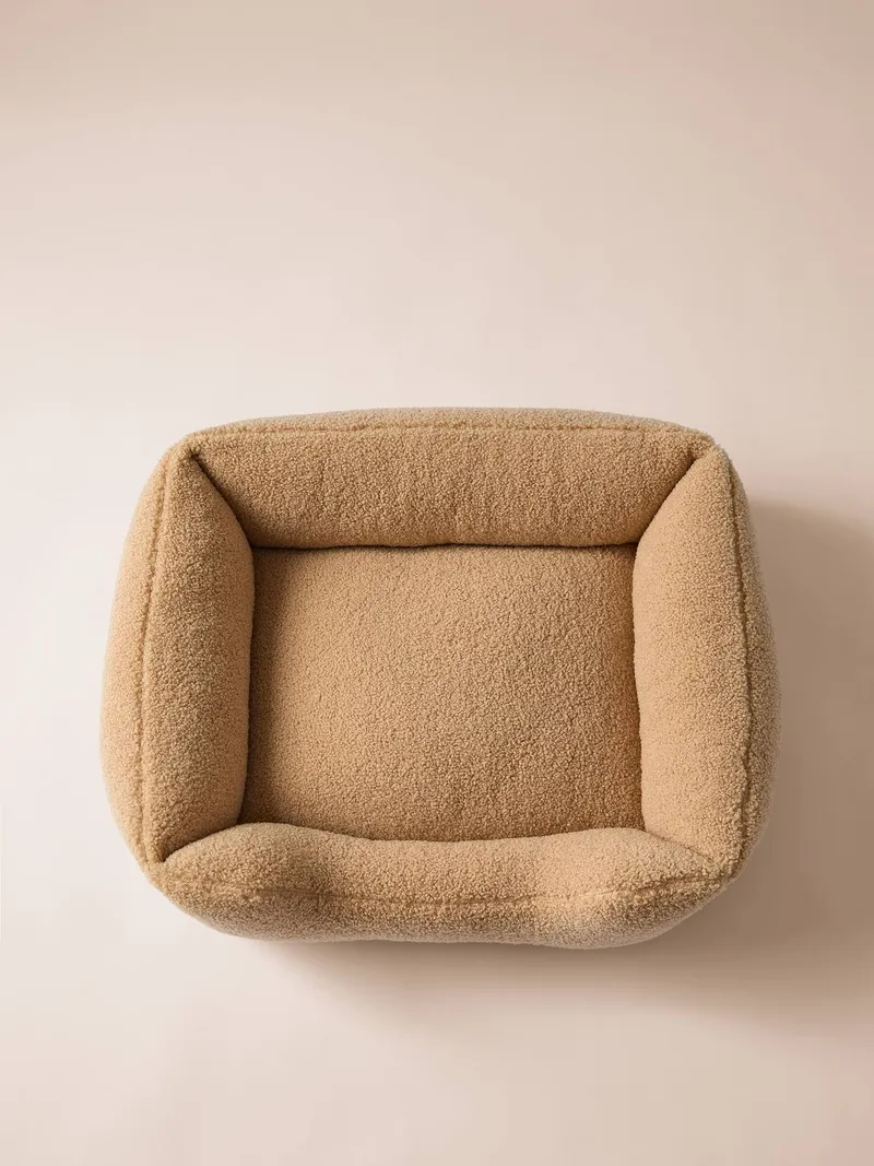 Vertbaudet Hundebett mit herausnehmbarem Kissen, Sandfarben, – Produktbild 4 von 4
