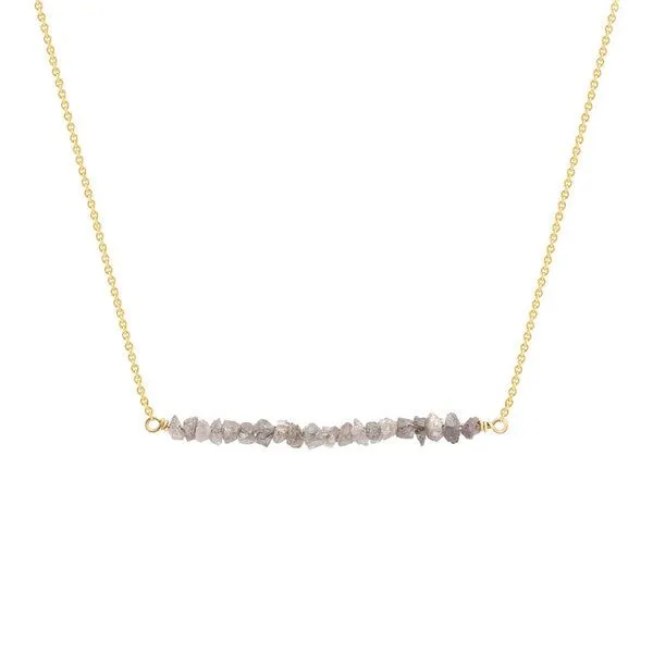 Eppi Eppi Goldener Choker mit rosa ungeschliffenen Diamanten Wandalee, Gold, – Produktbild 1 von 3