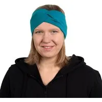 HANDGEDRUCKT HANDGEDRUCKT Stirnband mit Twist, Petrol, – Produktbild 1 von 1