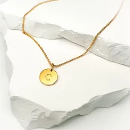 MOANINA MOANINA Kette Buchstabe Initialen 925 Silber/18k Gold Vermeil 3 Längen – Produktbild 1 von 1