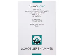 SCHOELLERSHAMMER SCHOELLERSHAMMER Skizzenblock "glama basic" hochtransparent, DIN A4, 92 g/m², 50 Blatt – Produktbild 1 von 1