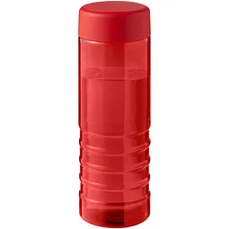 Unbranded H2O Active® Eco Treble 750 ml Sportflasche mit Drehdeckel, rot, rot – Produktbild 1 von 1
