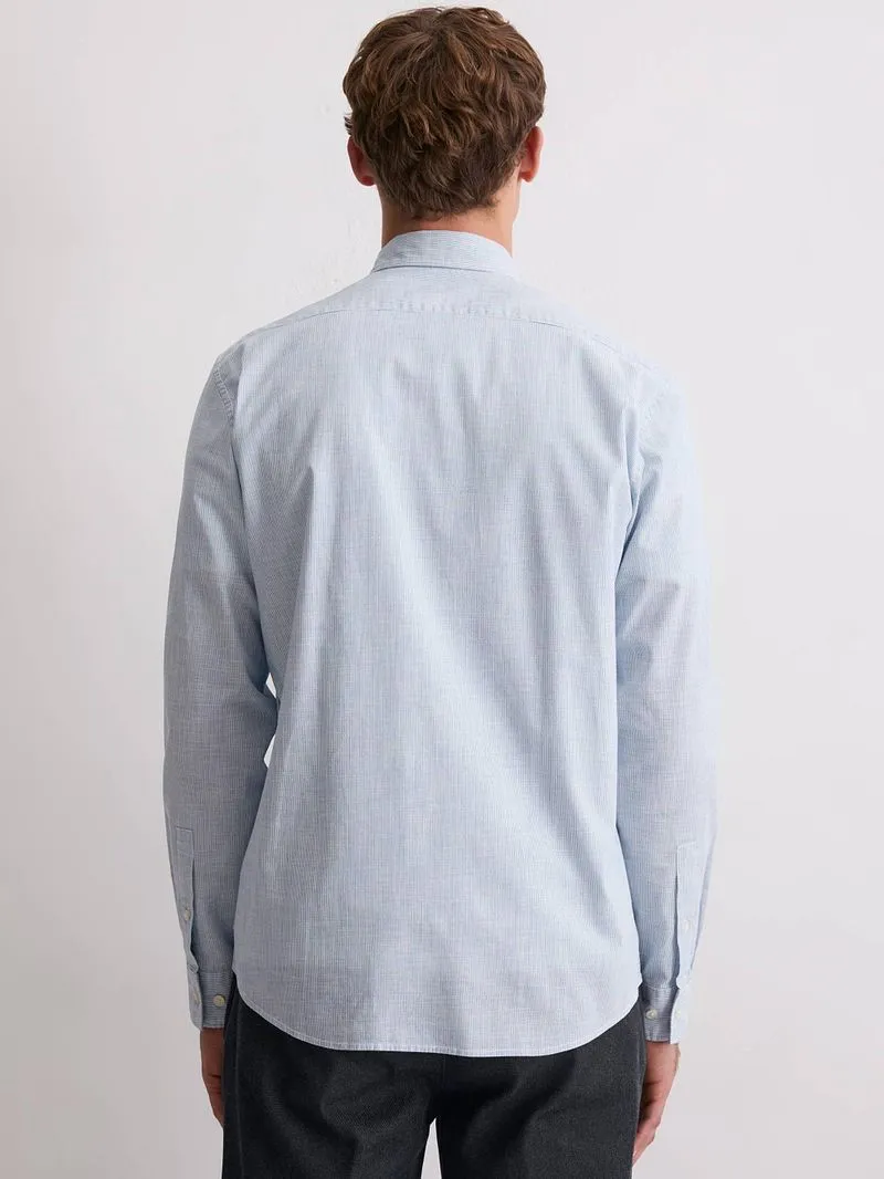 Marc O'Polo Marc O'Polo Hemd Streifen Hellblau - Größe XXL, Hellblau, – Produktbild 4 von 5