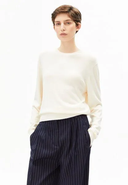 ARMEDANGELS ARMEDANGELS FINE KNIT Damen Pullover aus TENCEL Modal Mix, Oatmilk, – Produktbild 1 von 4