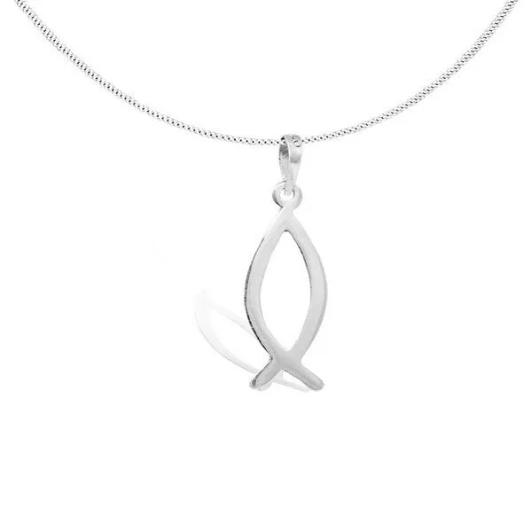 pakilia pakilia Silber Kette Fisch Religion fair-trade und handmade – Produktbild 2 von 4