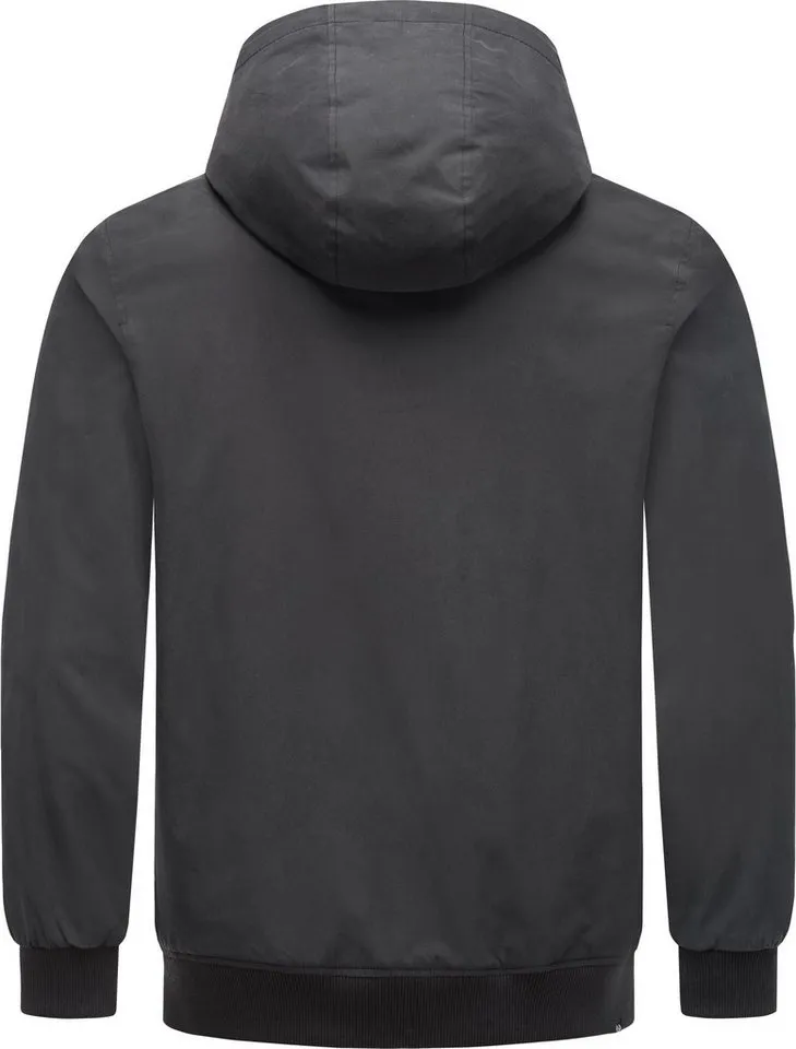 ragwear ragwear Outdoorjacke Tyller Leichte Übergangsjacke mit Kapuze, Schwarz, – Produktbild 4 von 5