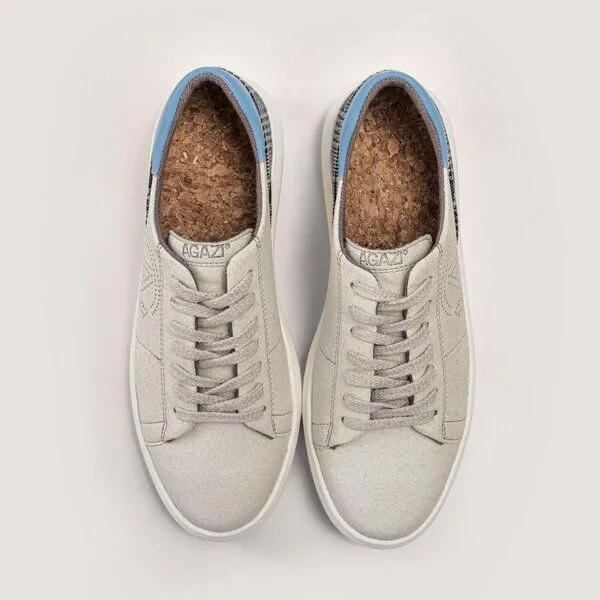 AGAZI AGAZI JANE - apple leather sneakers (vegan, plant-based), Sky blue, – Produktbild 4 von 4