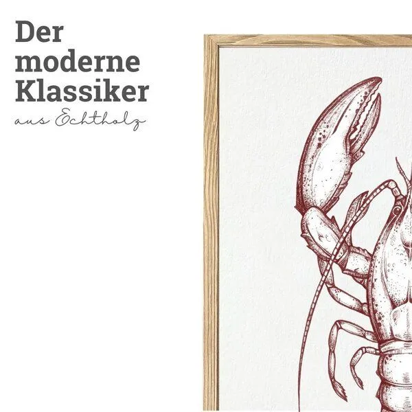 LIGARTI Bilderrahmen »Eiche« von LIGARTI | DIN A4 und A3 | Made in EU | Echtholz Rahmen | Holzbilderrahmen, Holzrahmen, Picture Frame – Produktbild 2 von 4