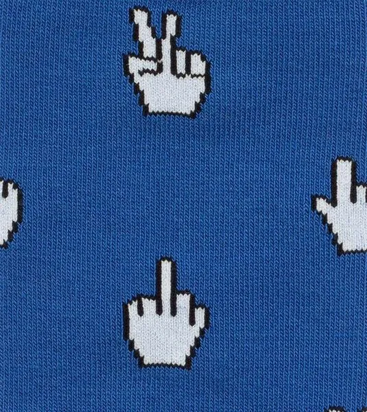 DillySocks DillySocks Socken Cursor Curse aus Biobaumwoll-Mix, Blau, – Produktbild 3 von 4