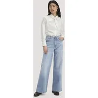 hessnatur hessnatur Jeans ALVA High Rise Wide Leg aus Bio-Denim, Hell-blau, – Produktbild 3 von 7