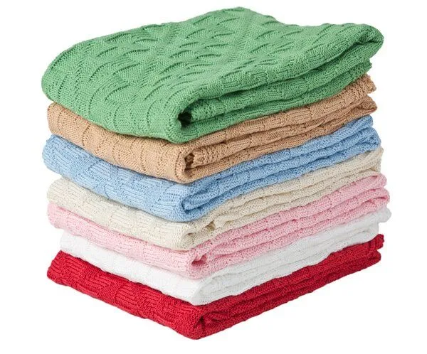 Sonnenstrick Sonnenstrick Babydecke mit Rauten-Muster, Blau, – Produktbild 3 von 5