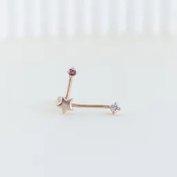 Eppi Eppi Goldener Ohrring mit Sternzeichen Libra – Produktbild 1 von 1