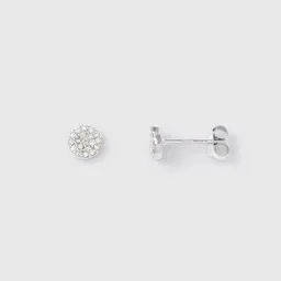 fejn jewelry fejn jewelry Ohrstecker 'pavé disc' - mit Zirkonia – Produktbild 1 von 1