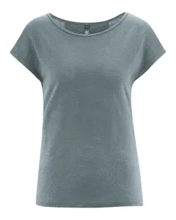 HempAge Hempage Damen vegan T-Shirt Regular Fit Titanium – Produktbild 1 von 1