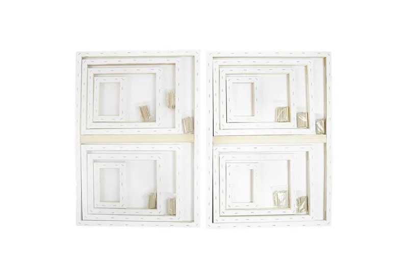 Artina Keilrahmen Akademie Leinwand, 13x18cm, Weiß, 14er Set, FSC, 100% Baumwolle, 280 g/m², vorgrundiert, Galerieheftung & gefaltet, Weiß, – Produktbild 3 von 5