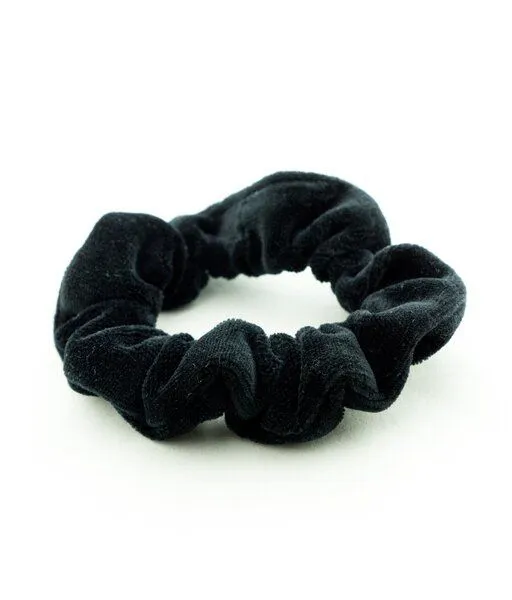obumi Obumi Scrunchie Samt - Bio Baumwolle, Black, – Produktbild 3 von 4