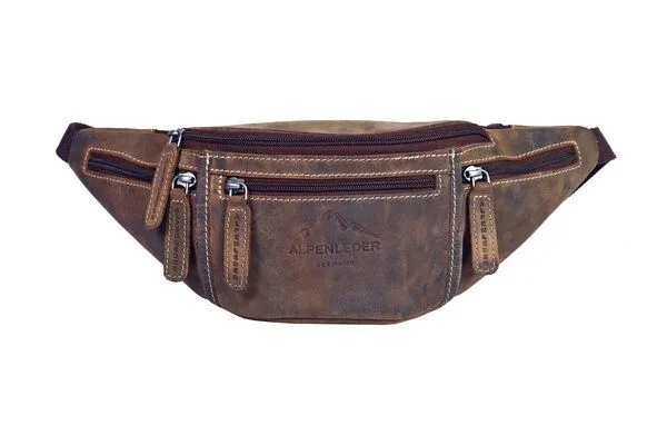 Alpenleder Alpenleder Gürteltasche GENF, Old havanna, – Produktbild 1 von 4