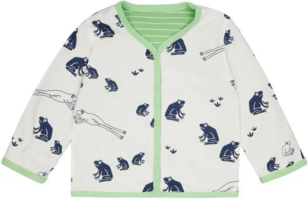 loud + proud loud + proud Babys & Kinder Wendejacke, GOTS-zertifiziert, Opal(grün), – Produktbild 2 von 3